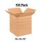 100 Pack Durable Multi Depth Cardboard Cartons Cube Packing and Shipping Boxes 10 x 10 x 12 Inch